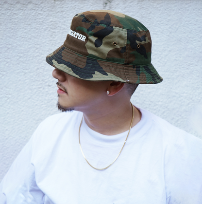 Small Logo Bucket Hat Camo